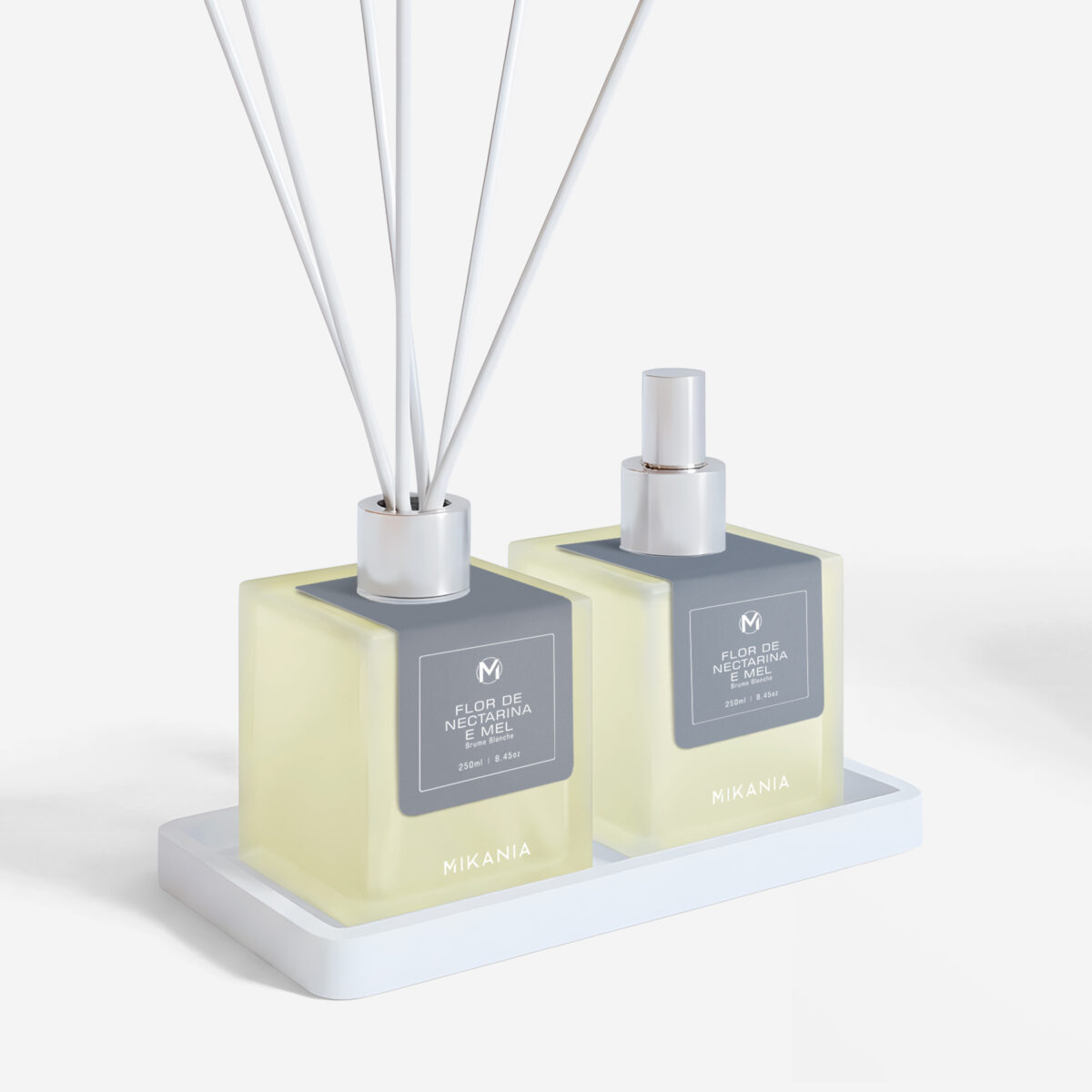 Kit Difusor  + Home Spray  + Bandeja Flor de Nectarina e Mel - Imagem 2