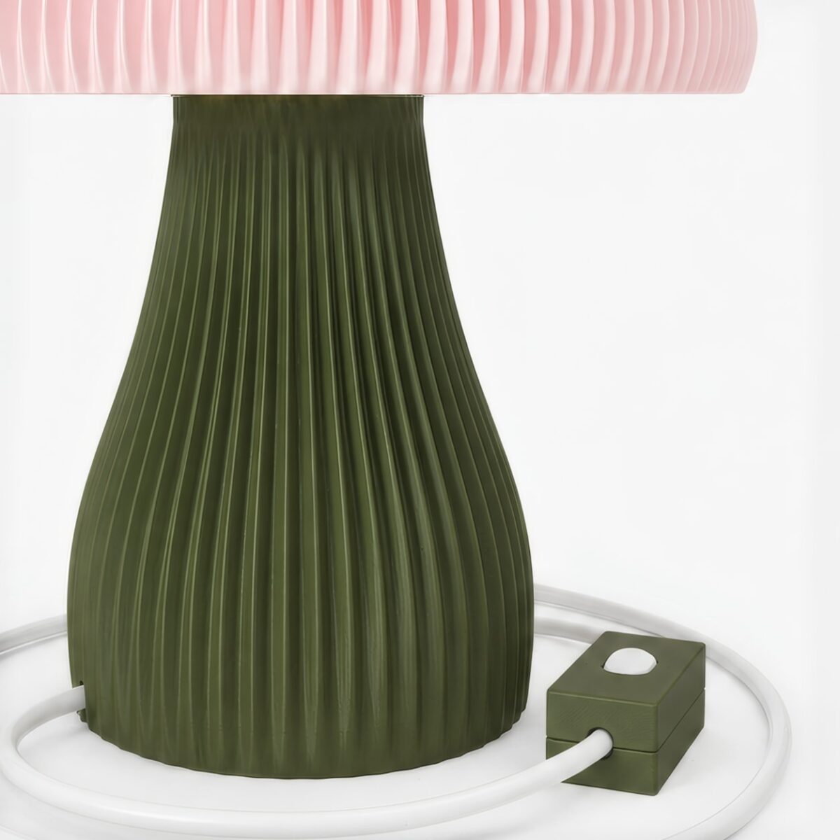 Luminária Clarté Chanterelle - Verde Oliva e Rosa - Imagem 9